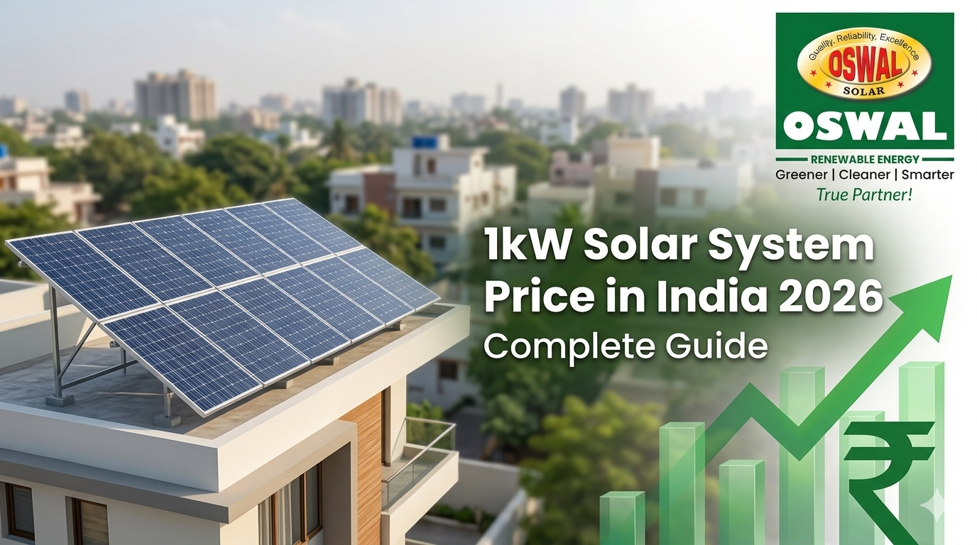 1kW Solar System Price in India 2026 – Cost, Subsidy & Savings