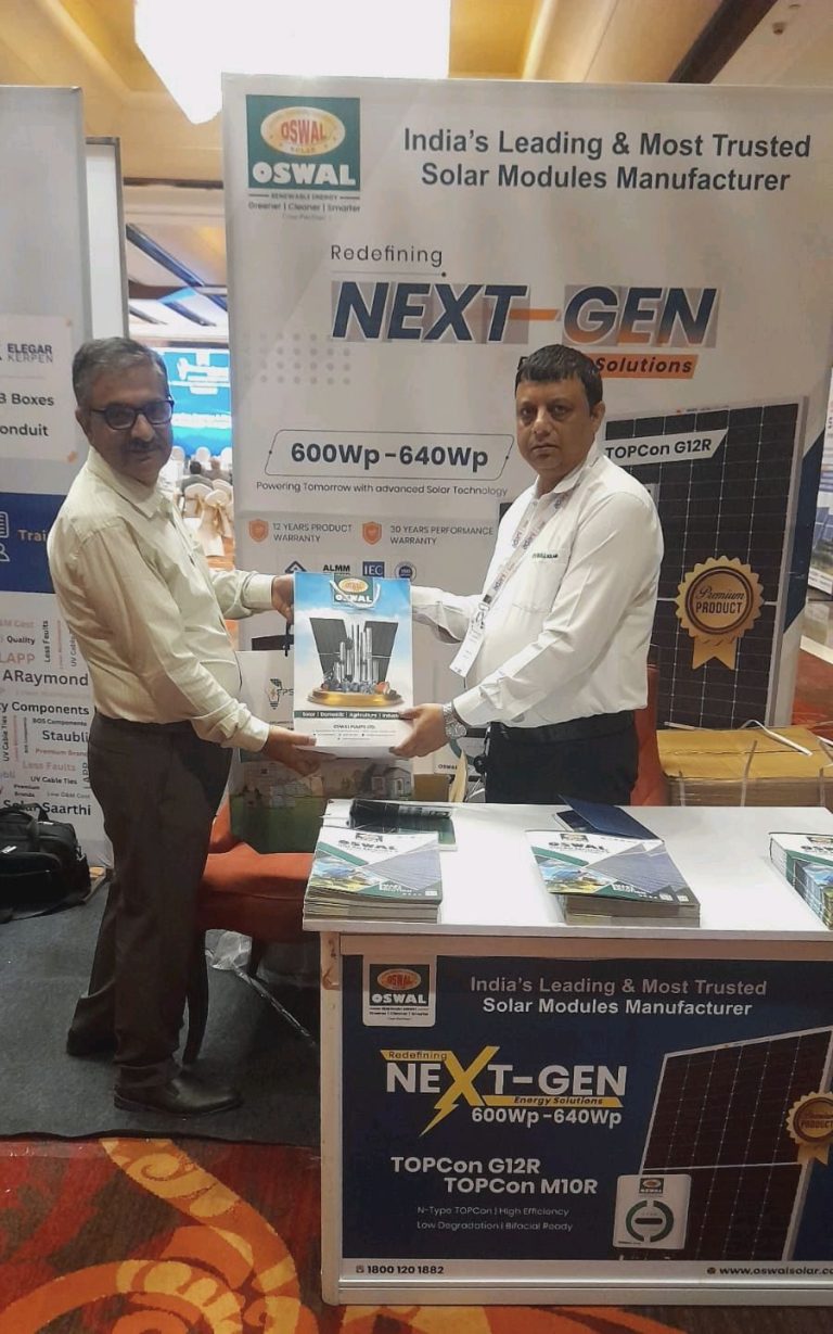 Oswal Solar at EPS Industry Connect 2026, Jammu – booth visitor