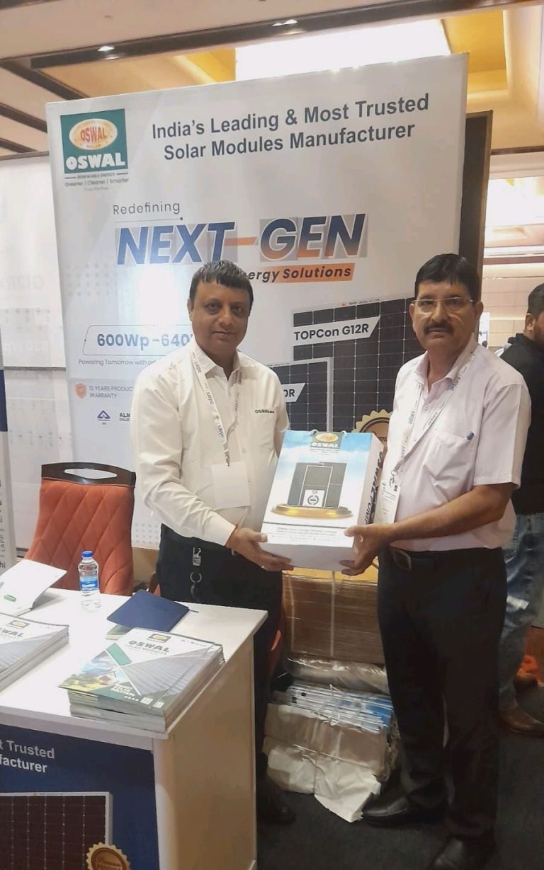 Oswal Solar at EPS Industry Connect 2026, Jammu – booth visitor