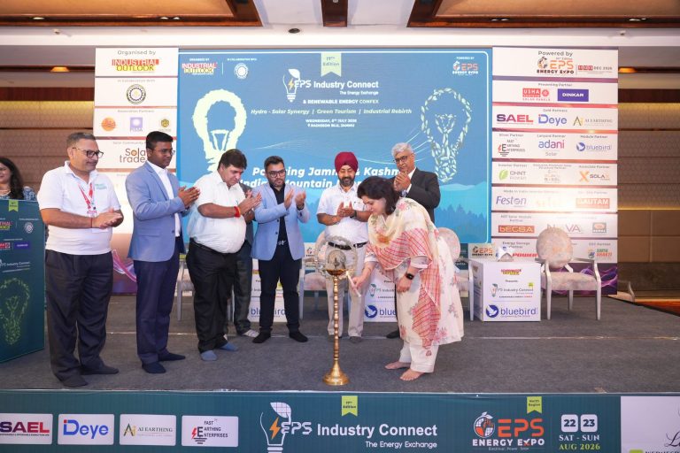 Oswal Solar at EPS Industry Connect 2026, Jammu – inauguration lamp lighting