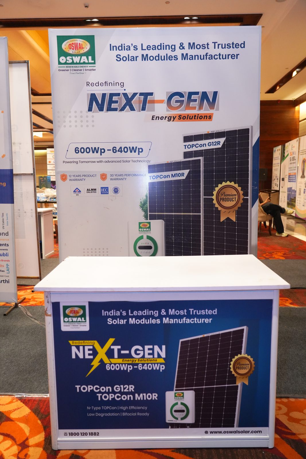 Oswal Solar booth at EPS Industry Connect 2026, Jammu